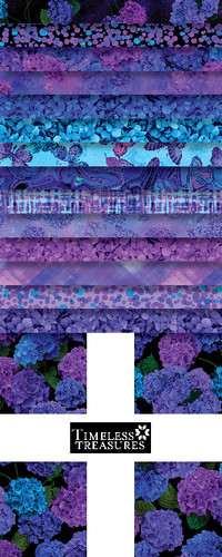 【T10081】DOOSYCOOKIE/COSMIC BUTTERFLY Timeless Treasures Fabrics Cosmic Butterfly Midnight